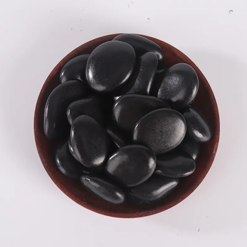 white washed pebbles